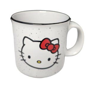Hello Kitty "Hello" Speckled 20 oz. Ceramic Camper Mug